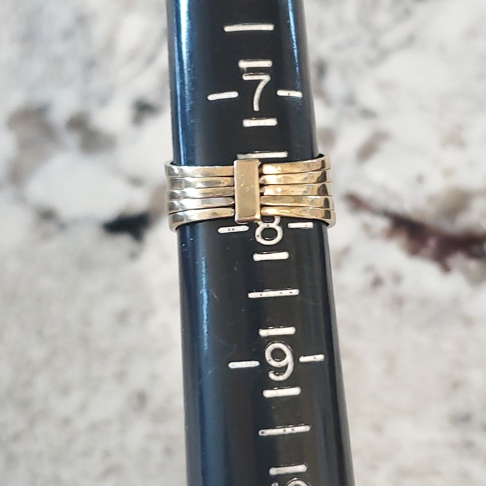 14k Yellow Gold Sapphire Vintage Harem Ring - Picture 13 of 17
